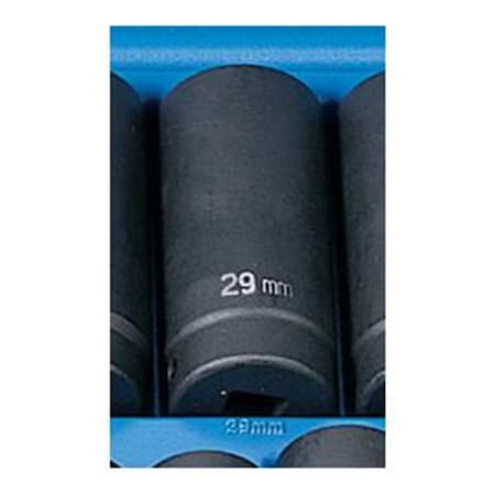 Light House Beauty 50in. Drive Metric Deep Impact Socket - Grey - 29mm LI3546482